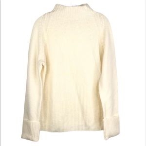 VINCE 100% Wool Chunky Knit Sweater NEW Size M Cream Ivory